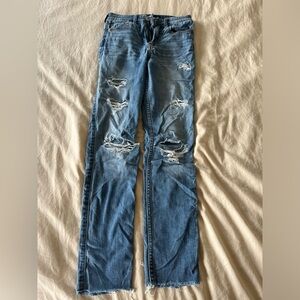 Hollister ripped skinny jeans